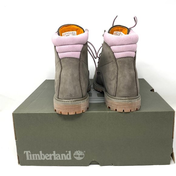 Timberland Women Size TB 0A2GN2 901 WETERVILLE 6 In Waterproof Boot Olive Nubuck - Picture 4 of 9